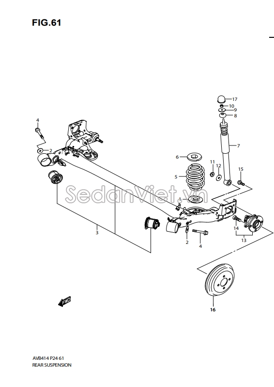 Giảm xóc sau 4181079P00000