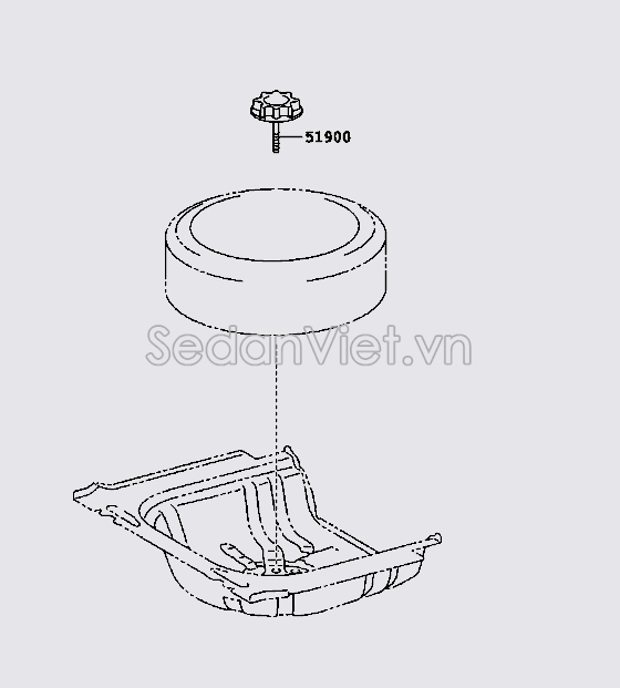 Khóa lốp dự phòng 5193106240