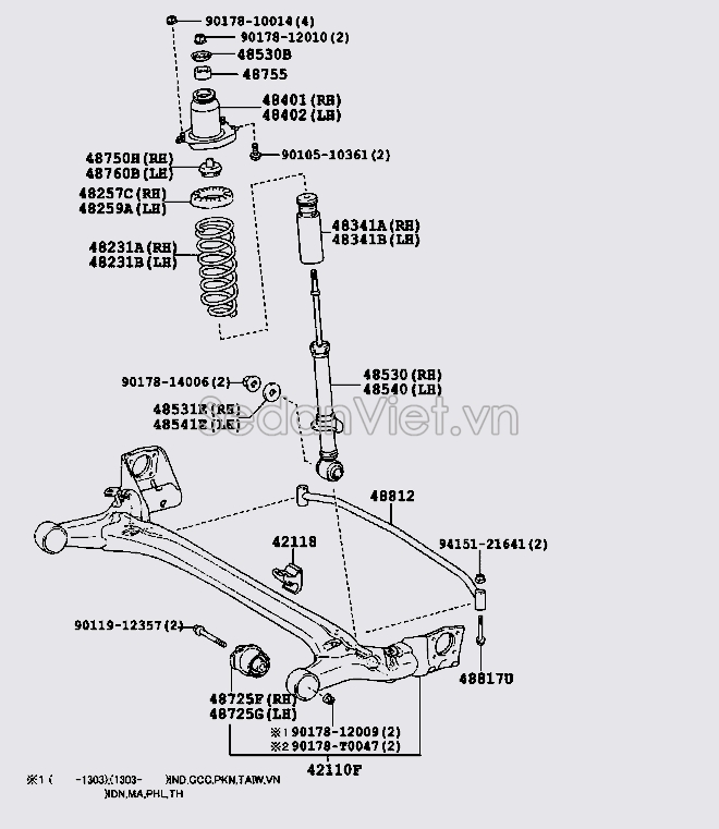 Giảm xóc sau 4853002670