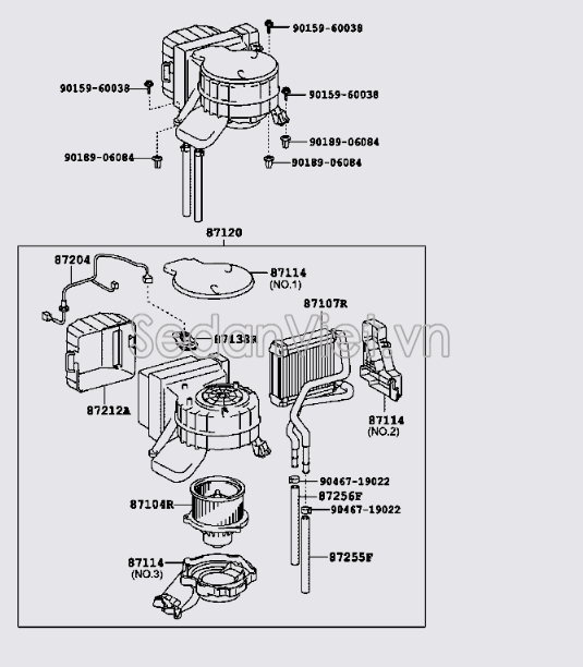 Motor quạt giàn lạnh 8710426090