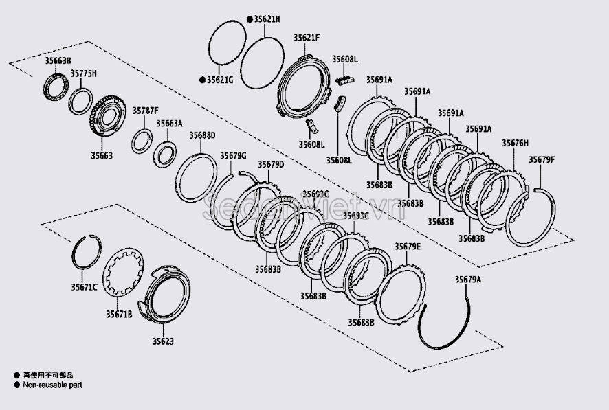 Piston hộp số tự động 3562348030