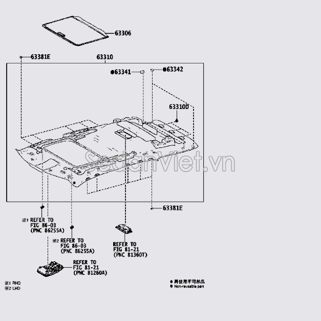 Rèm che cửa sổ trời 6330648200A0