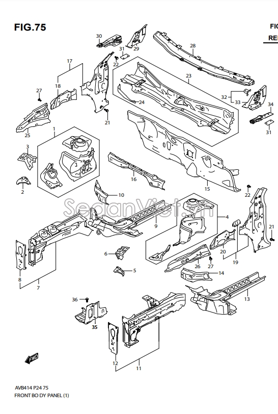 Ụ giảm xóc trước 5840079P00000