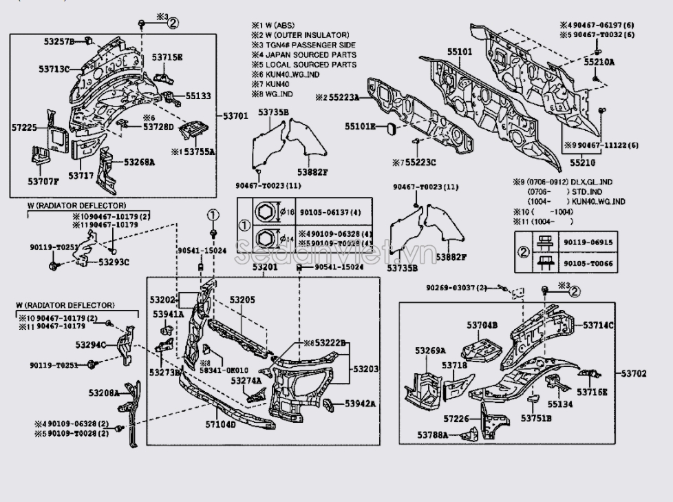 Ụ giảm xóc 537010K131