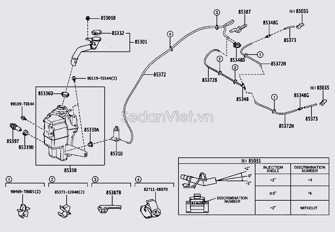 Bình nước rửa kính 8531506310