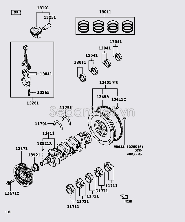 Căn dọc trục cơ 11791B0010