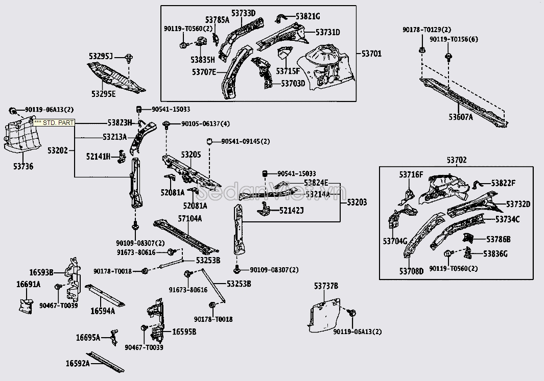 Ụ đỡ giảm xóc 5370106290