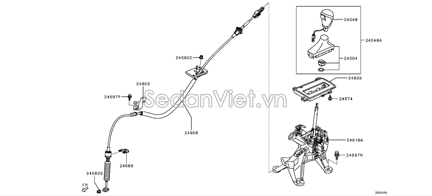 Nắp trang trí cần đi số 2410A117XA