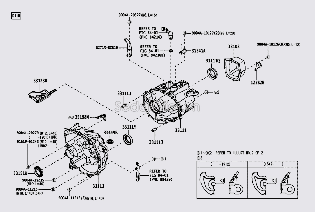 Loa giữa hộp số sàn miếng giữa 33111BZ060