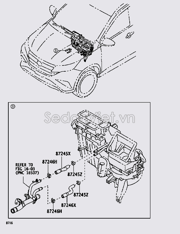 Ống nước vào giàn sưởi 87246BZ130