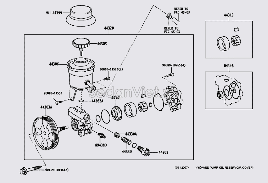 Nắp bình dầu trợ lực lái 4430522061