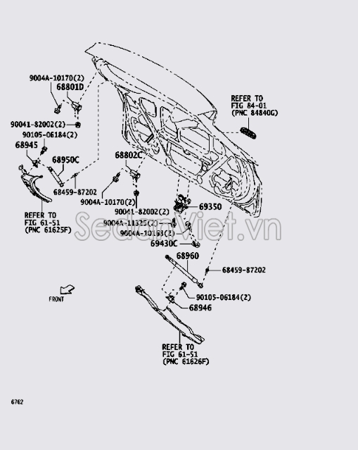 Ti chống cửa  hậu 68960BZ310