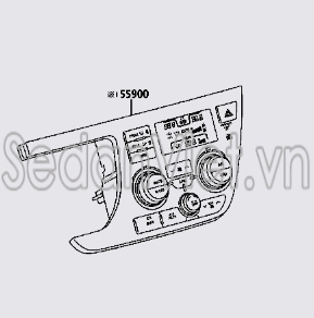 Công tắc điều khiển điều hoà 5590008200