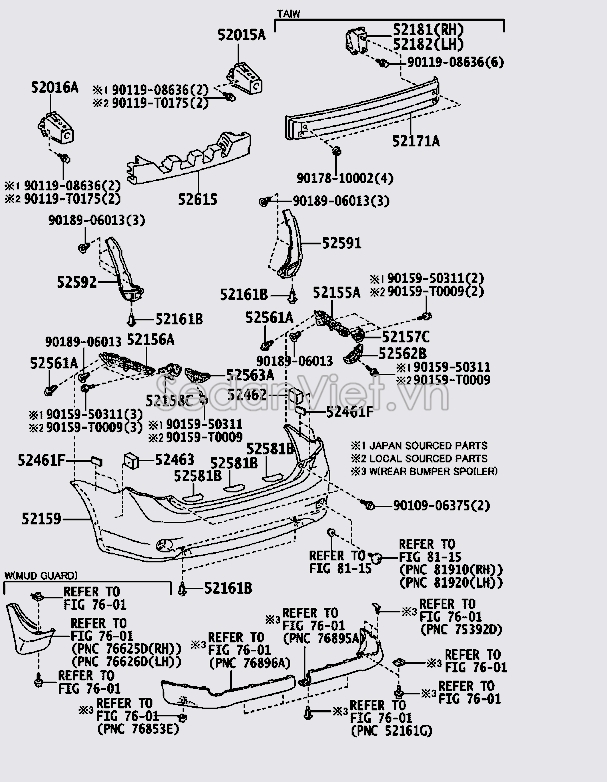 Cản sau 5215902984