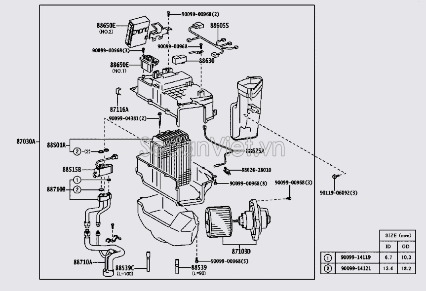 Ống ti ô điều hòa 8871060850