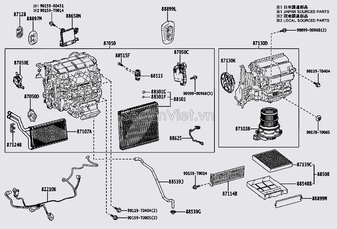 Giàn lạnh trong xe 8850133340