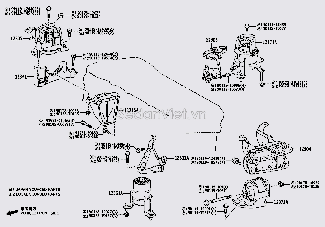 Giá bắt chân máy 1231536011