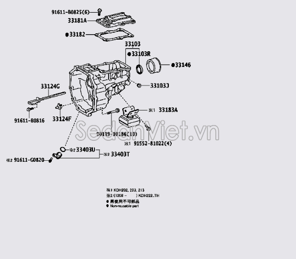 Phớt hộp số sàn 9031140032