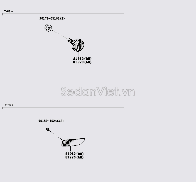 Đèn phản quang cản 8192002040