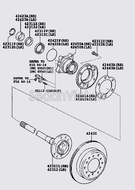 Cây láp Toyota Land Cruiser Prado 2009-2013