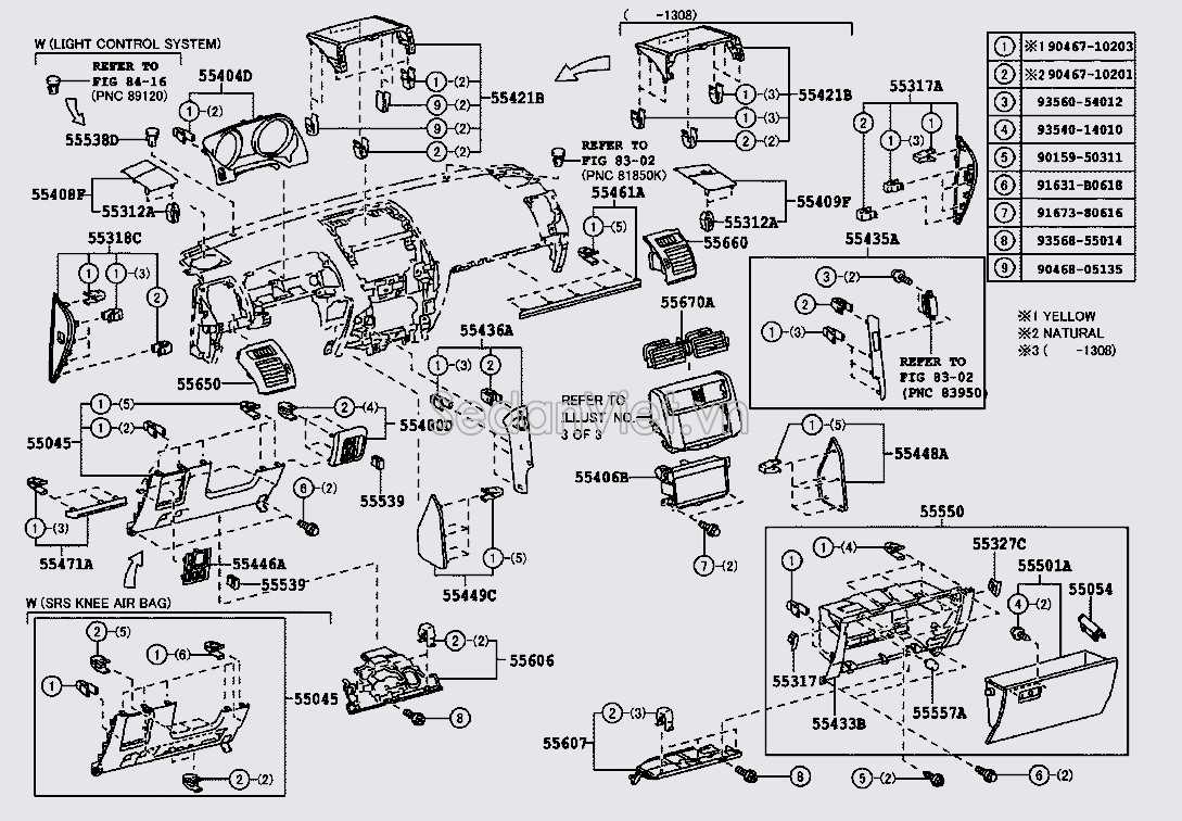 Cốp đựng đồ trong xe Toyota Land Cruiser Prado 2013-2015