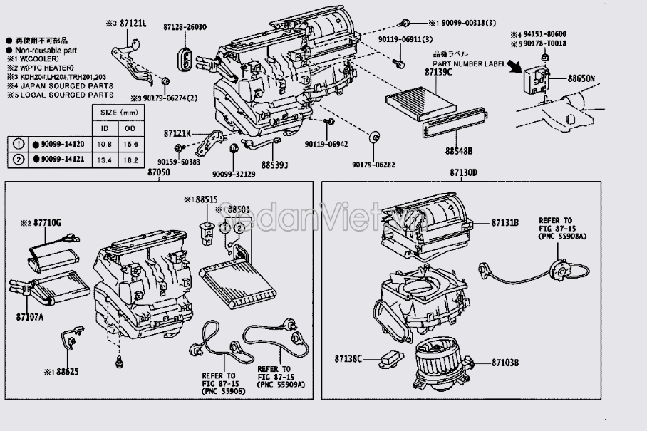 Motor quạt gió động cơ 8710326111