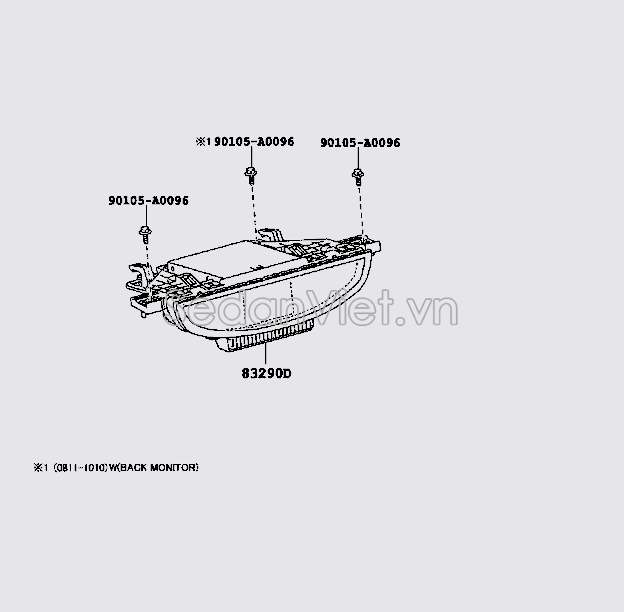 Đồng hồ công tơ mét 832900T040