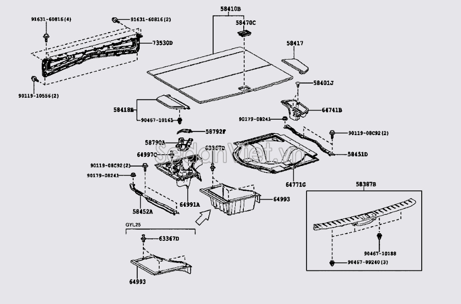 Ốp táp bi cốp sau 5841848101E0