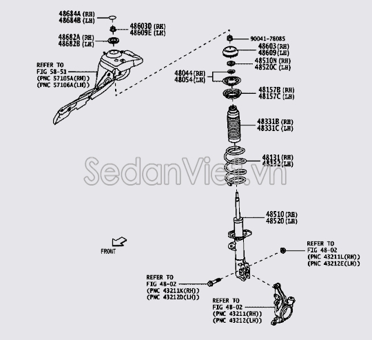 Giảm xóc trước 48510BZE50