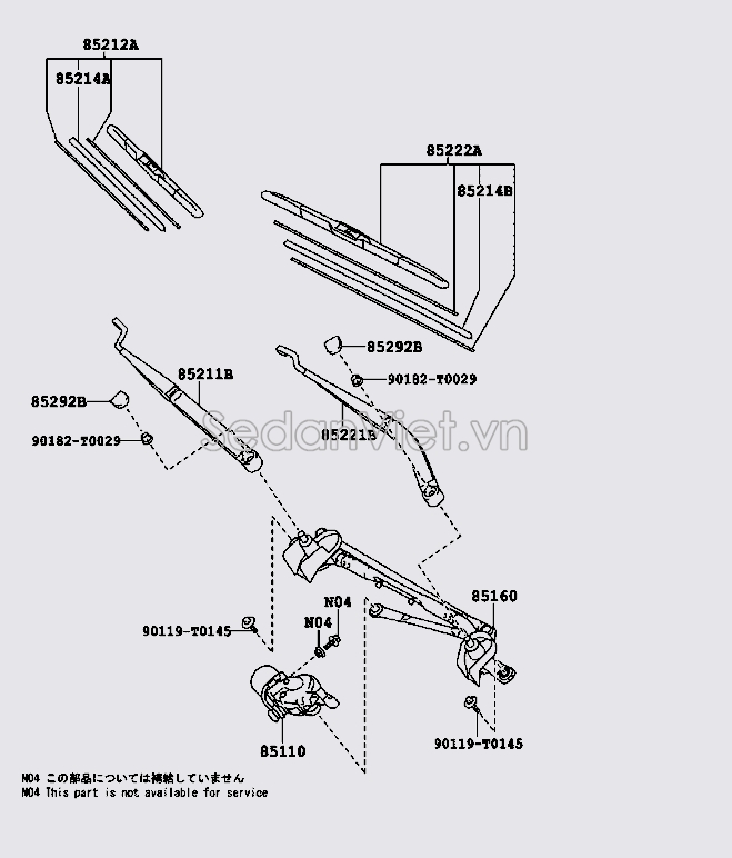 Lưỡi gạt mưa 8522271010