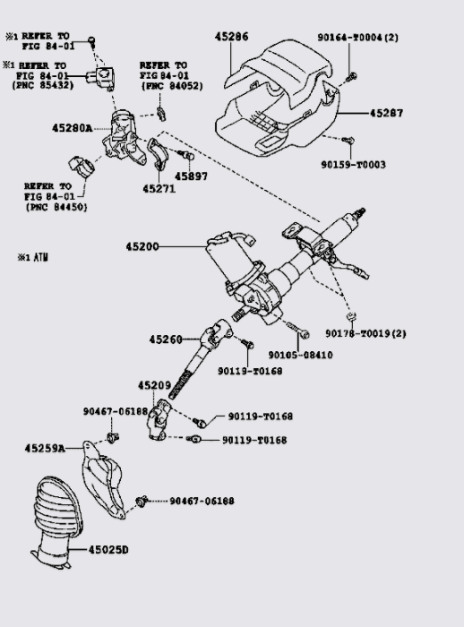 Khớp nối các đăng lái Toyota Vios 2008-2013