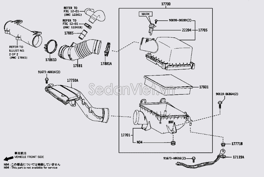 Hộp lọc gió động cơ 1770036400