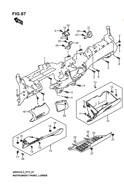 Ốp nhựa táp lô 7382473R605PK