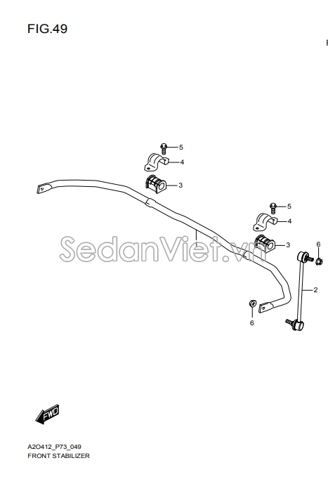 Rotuyn cân bằng trước 4242053R0000