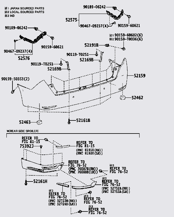 Nẹp cài cản 525750K100