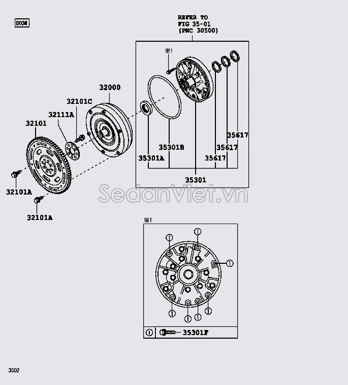 Bơm dầu hộp số tự động 35310B1050