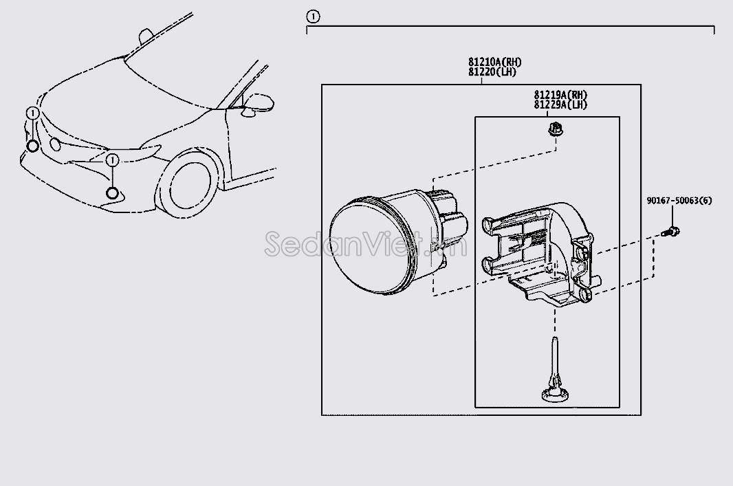 Đèn gầm 8122048051