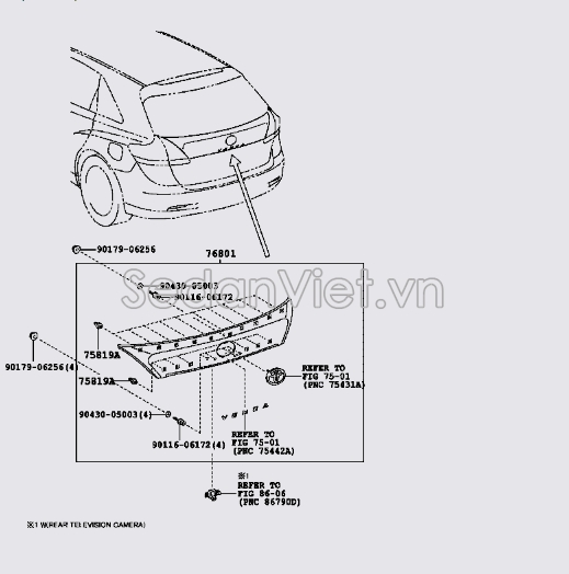 Nẹp mạ cốp hậu 768010T010D0