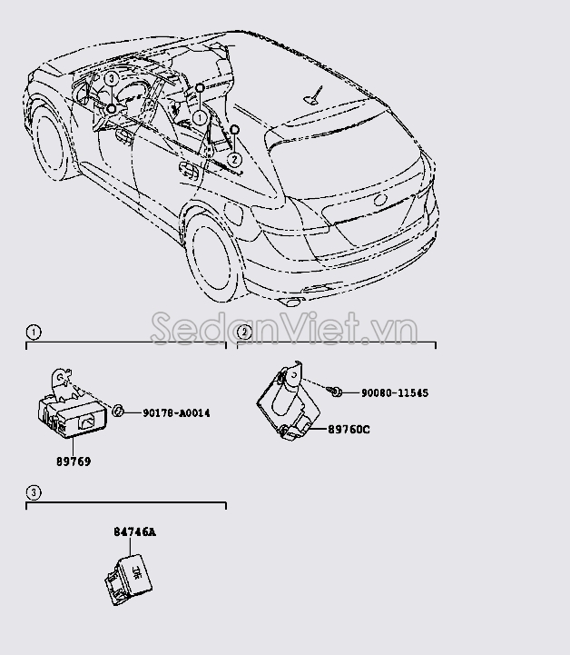 Hộp điều khiển áp suất lốp 897690T010