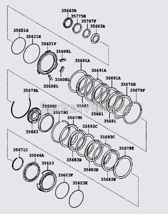 Piston hộp số tự động số 3 3562373010