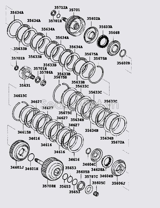 Piston hộp số tự động 3561233050