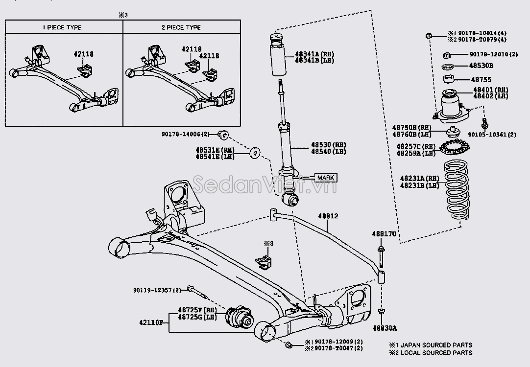 Thanh cân bằng sau 4881202261