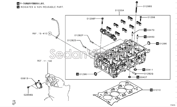 Ốc mặt máy Mitsubishi Triton 2024-2025