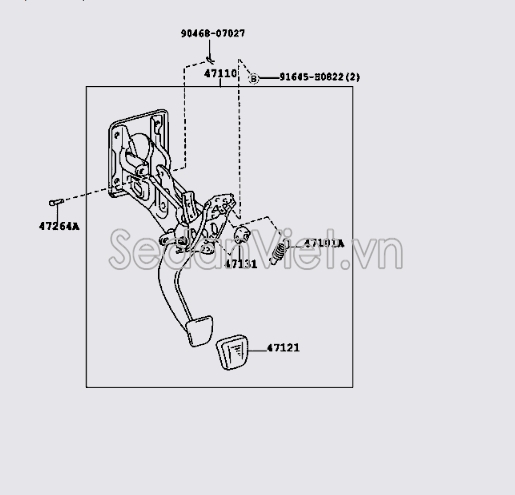 Bàn đạp chân phanh 4711060080