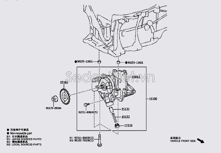 Cụm lọc dầu động cơ 1501237060