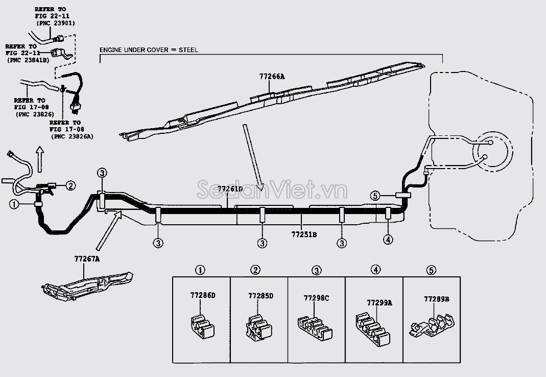 Nẹp cài ống dẫn xăng số 2 772860D120