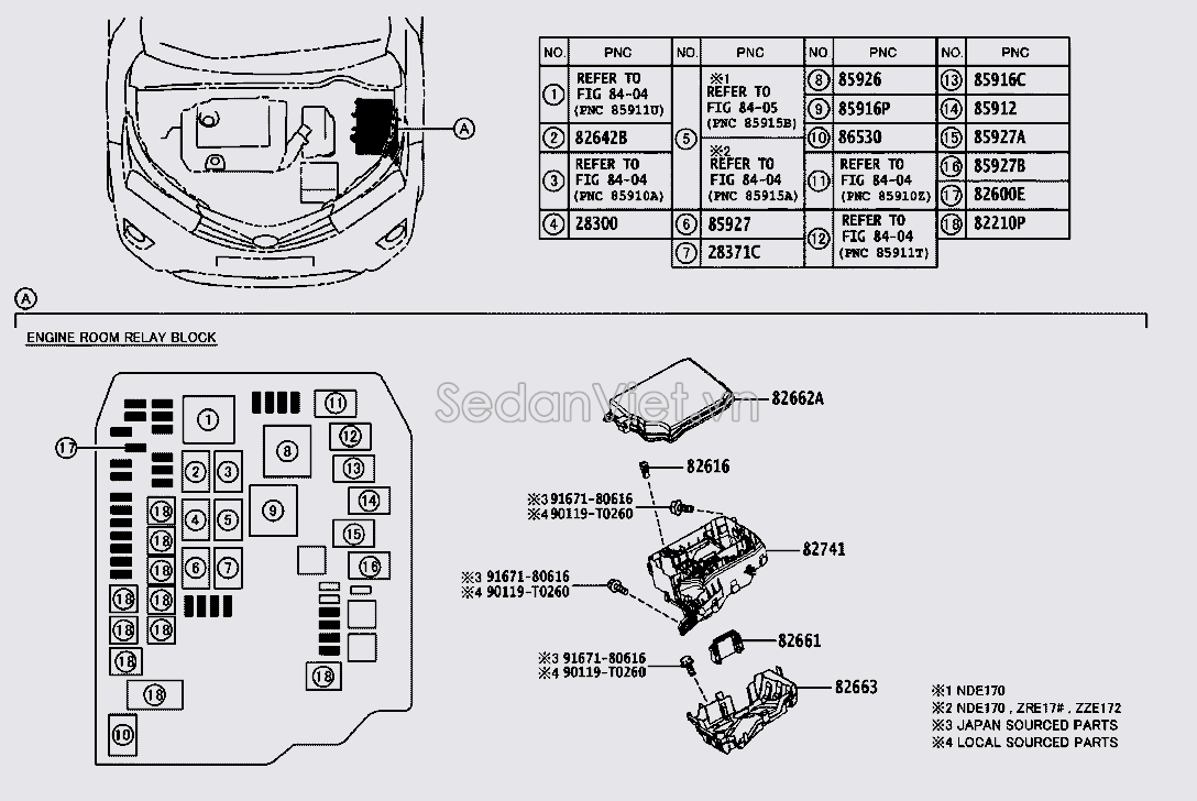 Nắp hộp cầu chì đầu xe 8266202390