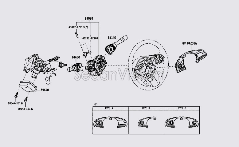 Hộp điều khiển lái điện 89650BZ390