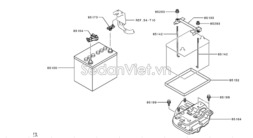 Giá đỡ bình ắc quy 5220AT21