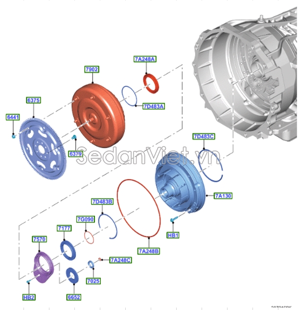 Bánh đà JB3Z6375A